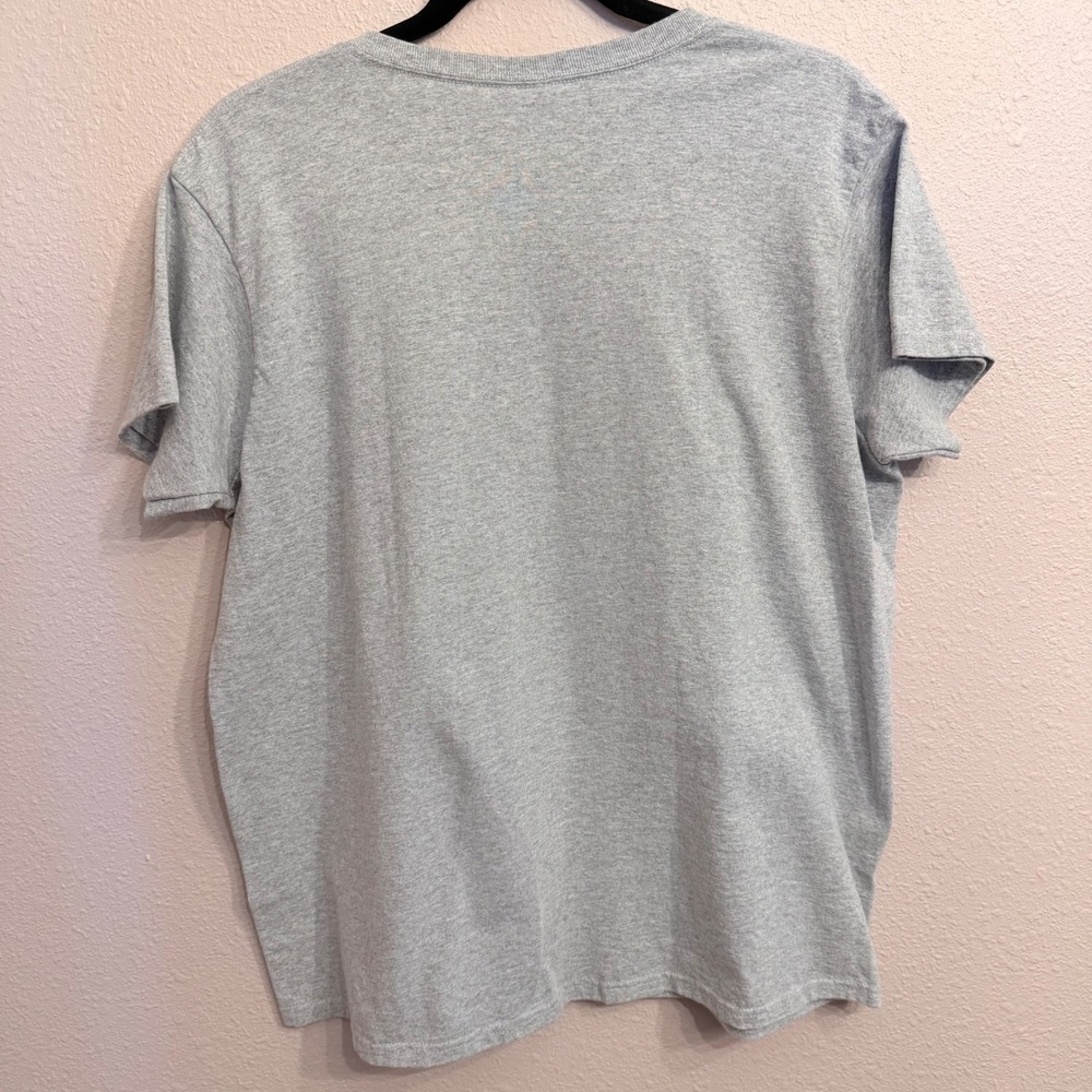 Gildan DEKALB Winged Corn Logo Graphic T-Shirt Heather Grey Ladies Large L - Picture 3 of 5